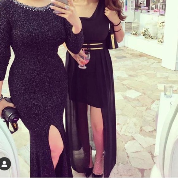 Long evening one shoulder dress - Picture 2 of 5